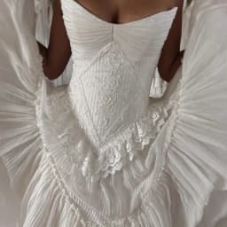 Rebecca Customized Mermaid Floor-Length Prom Dress Lace Embroidery vestidos de noche All Over Sequins Court Train Formal Evening