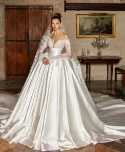 Customized Sexy Wedding Dress, Tight Lace Satin Skirt, Women's Retro Court Wedding Party Dress Vestido De Novia