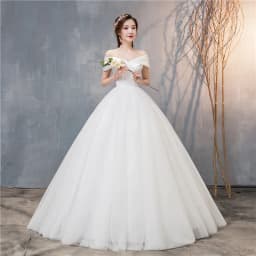 Wedding Dress 2024 New Sexy V-neck Lace Up Ball Gown Off The Shoulder Simple Wedding Dresses Vestido De Noiva Customized