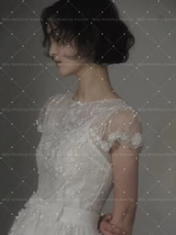 Mojy O-Neck Lace Tulle Wedding Dresses Photo shoot Korea Floor-Length Bride Gowns Customized Princess 웨딩드레스 2026