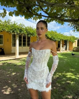 Detachable Long Sleeves Scoop Neckling Short Sheath Wedding Dresses Custom Made 2026 Vestido De Noival