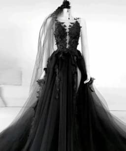 Gothic Vintage Black Wedding Dress Customized Lace Vestidos De Novia High Neck Mermaid Bridal Gowns Long Sleeve Bride