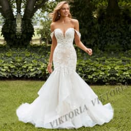 VIKTORIA 2025 Fashion Wedding Dress Off The Shoulder Sweetheart For Bride Mermaid Appliques Women Vestidos De Novia Customized
