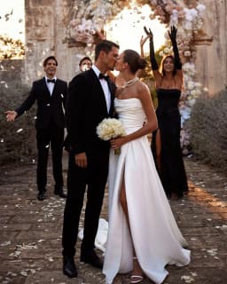Elegant Satin Wedding Dresses 2026 Pleated Civil Bridal Dress Women's Side Slit Church Bride Wedding Ceremony Gowns Customized
