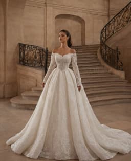 Luxury Shiny Wedding Dresses Sweetheart Women's A Line Bridal Gowns Sequined Off Shoulder Ruffles Vestidos De Novia Customized