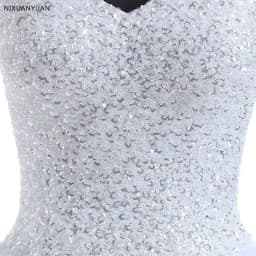 Hot Sale Wedding Dress Beading Vestido De Noiva Lace-up Back Robe De Mariage White Bridal Gowns Customized