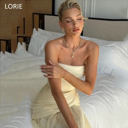 LORIE Chiffon Pleat Level Wedding Dresses Strapless illussion Elegent Fairy Bridal Gown Floor-Length Bride Gowns Customized