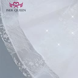 Customized Detechable Necklace Europe Luxury Wedding Dresses 2026 Ivory And Champage Gilter Tulle Bride Dress Women WX0371