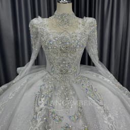Long Sleeves Wedding Dresses For Women 2025 Square Collar Chapel Wedding Gowns Bridal Gowns Sequins платье свадебн