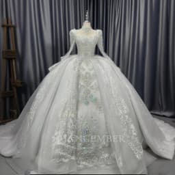 Long Sleeves Wedding Dresses For Women 2025 Square Collar Chapel Wedding Gowns Bridal Gowns Sequins платье свадебн