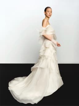 Booma Mermaid One Shoulder Simple Organza Wedding Dresses Sleeveless Pleat Brides Gown Custom Made 2025