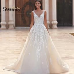 Elegant Wedding Dress Organza With Embroidery Lace A-Line Floor Length Bridal V-Neck Sleeveless Vestido De Novia Customized