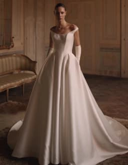 Minimalist Off Shoulder Satin Wedding Dress A Line Strapless Bridal Gowns With Button Vestido De Noiva Casamento Customized