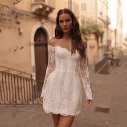 Straight Lace Short Wedding Dresses Off Shoulder Beach Bridal Dress Sweetheart Applique Mini Vestido De Noiva Curto Customized