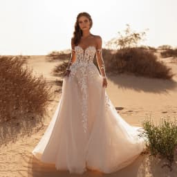 Eightree Boho A-Line Princess Wedding Dresses Sweetheart Appliques Tulle Bridal Dress Beach Wedding Ball Prom Gowns Customized