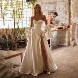 Eightree 2026 Princess A-Line Wedding Dresses Sweetheart Side Slit Shawl Bridal Dress Elegant Wedding Ball Prom Gowns Customized
