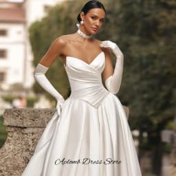 Fashion Side Slit Sweetheart Bridal Gowns Customized Pleats Satin Wedding Dress Delicate Beading Sleeveless Vestido De Novia