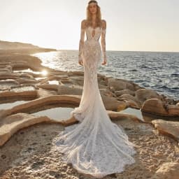 Fashion Sweetheart Sleeveless Lace Wedding Dress Customized Mermaid Appliques Bridal Gowns Simple Lace Up Back Vestido De Novia