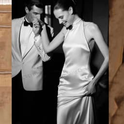 Ivory Satin Mermaid Wedding Dress High Neck Halter Backless Bridal Gown Sleeveless Reception Dresses For Weddings Customized