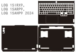 For LENOVO LOQ 15AHP10 15IRX10 15IRX9 LOQ 15ARP9 15AHP9 2024 15IRH8 15APH8 Pre-Cut Laptop Vinyl Decal Cover Sticker Protector