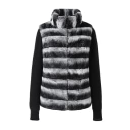 Patchwork Faux Fur Cardigan Women's Stand Collar Zipper Long Sleeve Fluffy Coat High Street Fashion Autumn Winter 2026 Sweater
