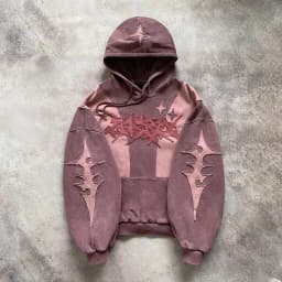 Fashion Color Matching Creative Pattern Patchwork American Harajuku Pullover 2000s Street Rock Vitality Long Sleeve Loose Hoodie