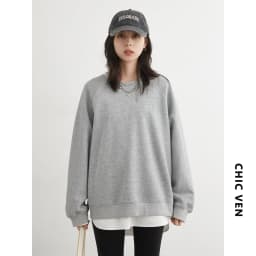 CHIC VEN Women Sweatshirts Loose Casual New O Neck Raglan Sleeves Long Sleeved Female Tops Pullover Spring Autumn 2025