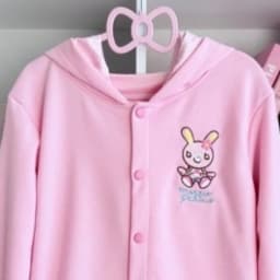 Japanese Cartoon Embroidery Cute Hoodies Y2k Aesthetic Women Kawaii Rabbit Ear Hooded Sweatshirts Causal Pink Tops Hoody Coat