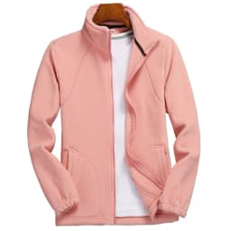 2023 Autumn Winter New Women Fleece Zip-up Sweatshirts Tops Brand Long Sleeve Running Style Solid Color Warm Polar Fleece Coat