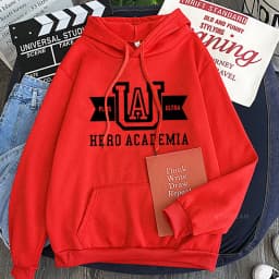 Harajuku Anime Manga UA My Hero Academia Logo Hoodies Sweatshirt Men Long Sleeve Streetwear Women Patchwork Winter Sweatshirts