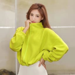 New Autumn Winter Clothes Warm High Waist Casual Sports Yoga Coat Fleece Fitness Short Jacket Slim Lady Zip Up Sweatshirt Women