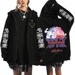 Jujutsu Kaisen Zip Up Hoodies Gojo Satoru Gothic Zippper Jackets Japanese Anime Y2k Sweatshirts Yuji Itadori Harajuku Streetwear