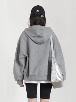 CHIC VEN Women Sweatshirts Loose New Drawstring Hooded Female Jacket BF Style Woman Sports Coat Spring Autumn 2025