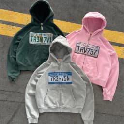 Y2K Style Hip Hop Zipper Women Hoodie Streetwear Casual Loose Coat Retro Harajuku Sweatshirt Warm Punk Goth Hoodie Unisex Jacket