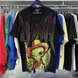 MIXED EMOTION Shirt Rhinestone Short Sleeve Men Women T-shirt Streetwear 100% Cotton Loose Round Neck Top Tees Oversized Tee Top