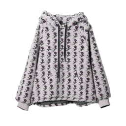 imakokoni Floral Printed Plush Lamb Wool Warm Hoodie Top Women's Hoodies Sweatshirts Female Clothing for Women