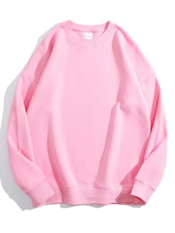 Blue Cotton Sweatshirts Oversize Women O Neck Loose Pullovers Long Sleeve Top Solid Oversized Green Sweatshirt For Women