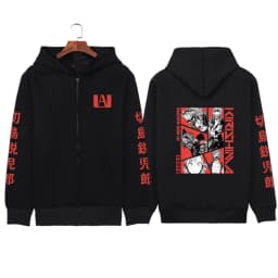Japanese Anime My Hero Academia Dabi Zip up Hoodies Men Women Comfortable Hooded Tops Winter Loose Warm Thick Zipper Jacket Coat
