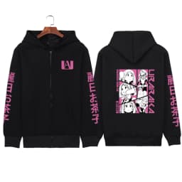 Japanese Anime My Hero Academia Dabi Zip up Hoodies Men Women Comfortable Hooded Tops Winter Loose Warm Thick Zipper Jacket Coat