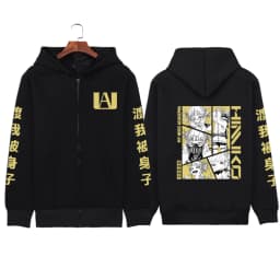 Japanese Anime My Hero Academia Dabi Zip up Hoodies Men Women Comfortable Hooded Tops Winter Loose Warm Thick Zipper Jacket Coat