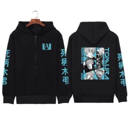 Japanese Anime My Hero Academia Dabi Zip up Hoodies Men Women Comfortable Hooded Tops Winter Loose Warm Thick Zipper Jacket Coat