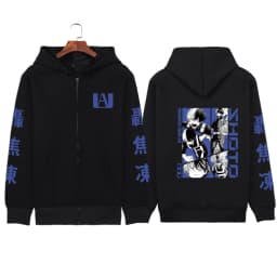 Japanese Anime My Hero Academia Dabi Zip up Hoodies Men Women Comfortable Hooded Tops Winter Loose Warm Thick Zipper Jacket Coat