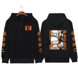 Japanese Anime My Hero Academia Dabi Zip up Hoodies Men Women Comfortable Hooded Tops Winter Loose Warm Thick Zipper Jacket Coat