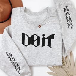 Do It Crewneck Sweatshirt Women Men Pink Kpop Fan Merch SKZ Sweatshirts Pullover Long Sleeve Hoodies Streewear Woman Clothing