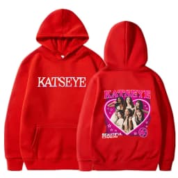 Fashion Katseye Print Casual Hoodies Women Men Graphic Gothic Y2k Hoody Sweatshirts 90s Korean Style Vintage Streetwear Clothes