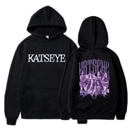 Fashion Katseye Print Casual Hoodies Women Men Graphic Gothic Y2k Hoody Sweatshirts 90s Korean Style Vintage Streetwear Clothes