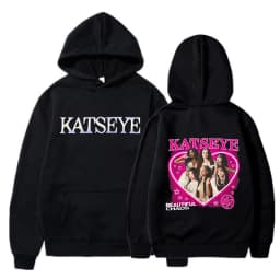 Fashion Katseye Print Casual Hoodies Women Men Graphic Gothic Y2k Hoody Sweatshirts 90s Korean Style Vintage Streetwear Clothes