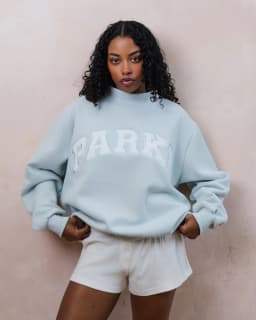 Flordevida Gray sweatshirt with Classic Style Letter embroidery for Women crew neck cotton long sleeve casual sweatshirt female