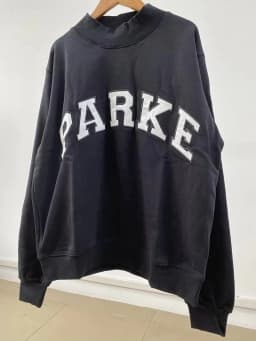 Flordevida Gray sweatshirt with Classic Style Letter embroidery for Women crew neck cotton long sleeve casual sweatshirt female