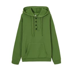 European and N Women's Long-sleeved Loose Casual Hooded Drawstring Pocket Hoodie